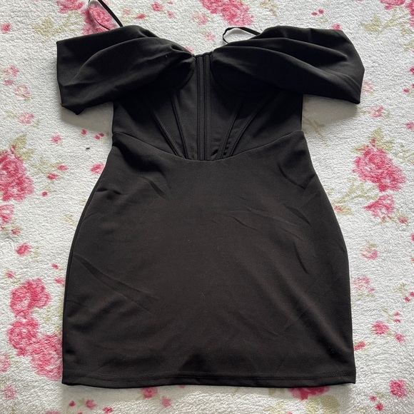 Windsor Dresses & Skirts - Black Off-Shoulder Corset Mini Dress